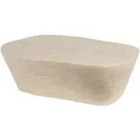 Fictus Coffee Table - Beige, Travertine