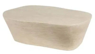 Fictus Coffee Table - Beige, Travertine