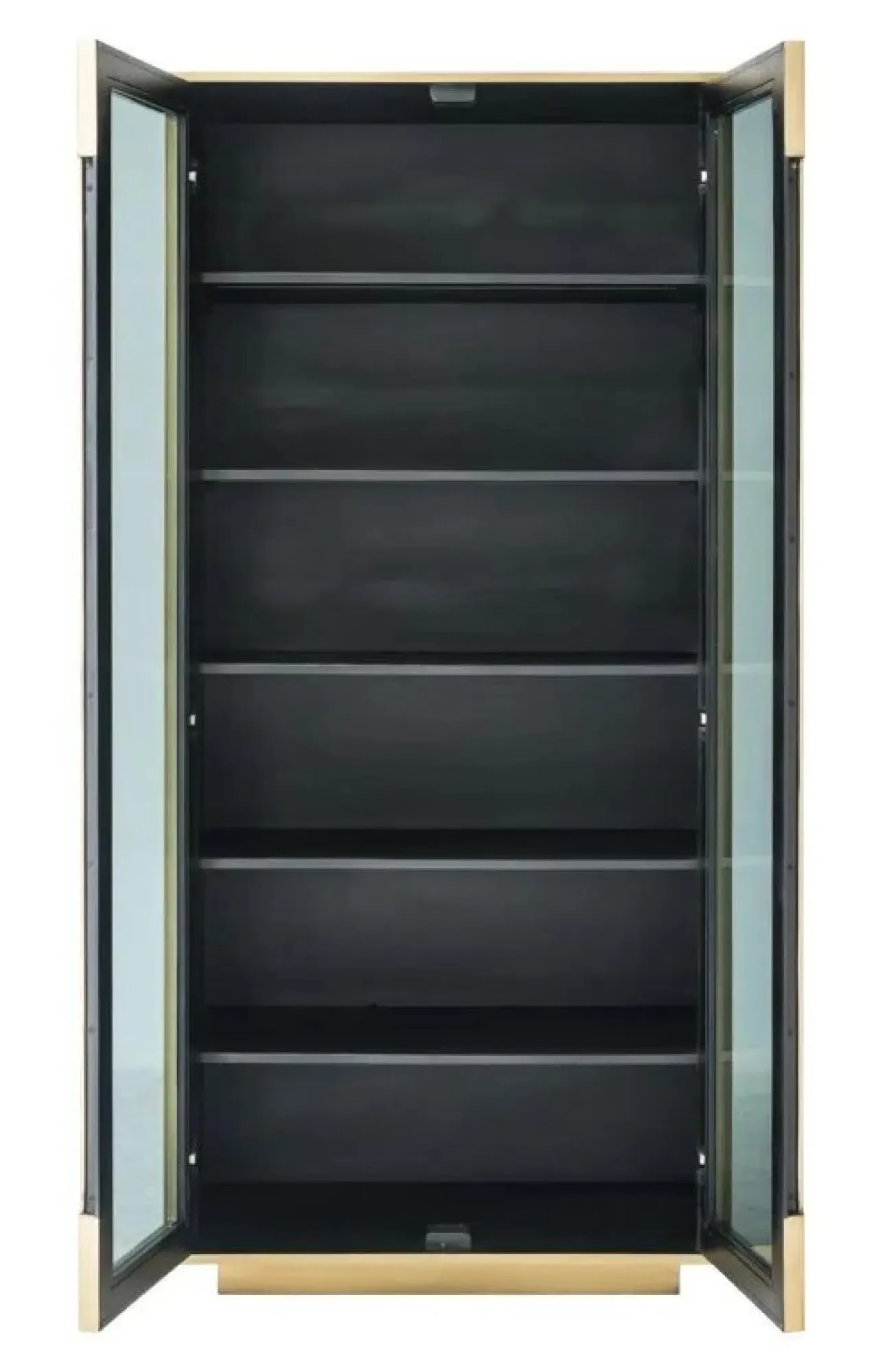 Finsbury 2 Door Hall Cabinet - Gold, Black