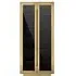 Finsbury 2 Door Hall Cabinet - Gold, Black