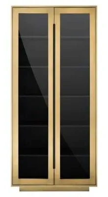 Finsbury 2 Door Hall Cabinet - Gold, Black
