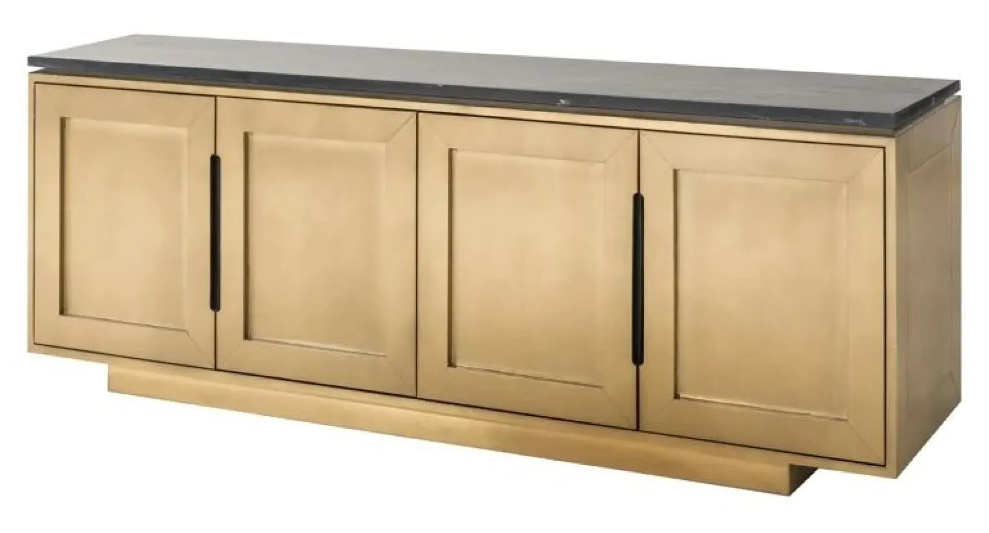 Finsbury 4 Door Extra Large Sideboard - Gold, Marble