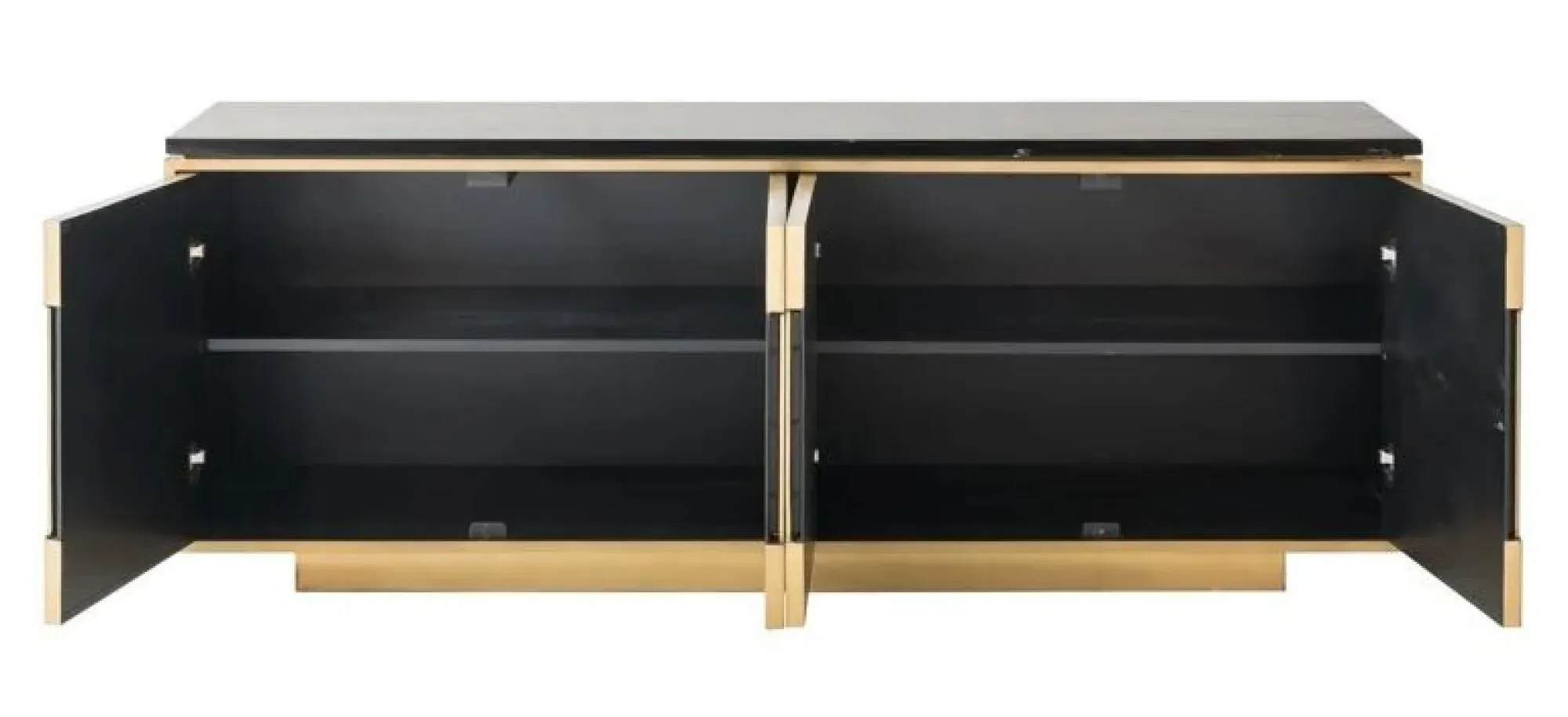 Finsbury 4 Door Extra Large Sideboard - Gold, Marble