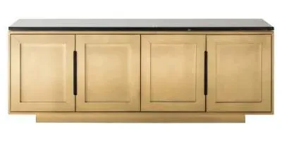 Finsbury 4 Door Extra Large Sideboard - Gold, Marble