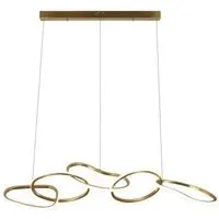 Flyn Glass Chandelier - Brushed Gold