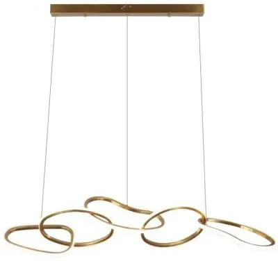 Flyn Glass Chandelier - Brushed Gold image