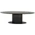 Gordon 10-Seater Oval Pedestal Dining Table - Dark Coffee