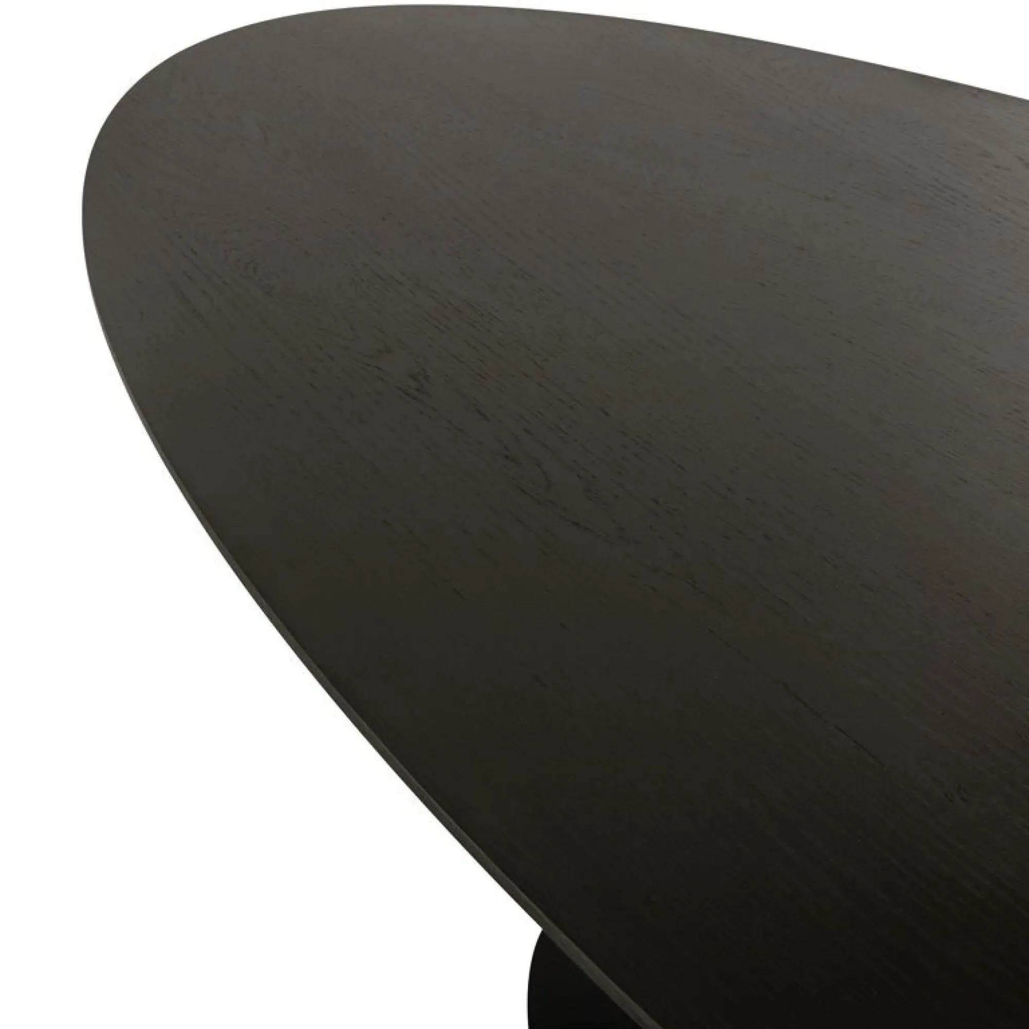 Gordon 12-Seater Oval Pedestal Dining Table - Dark Coffee