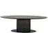 Gordon 12-Seater Oval Pedestal Dining Table - Dark Coffee