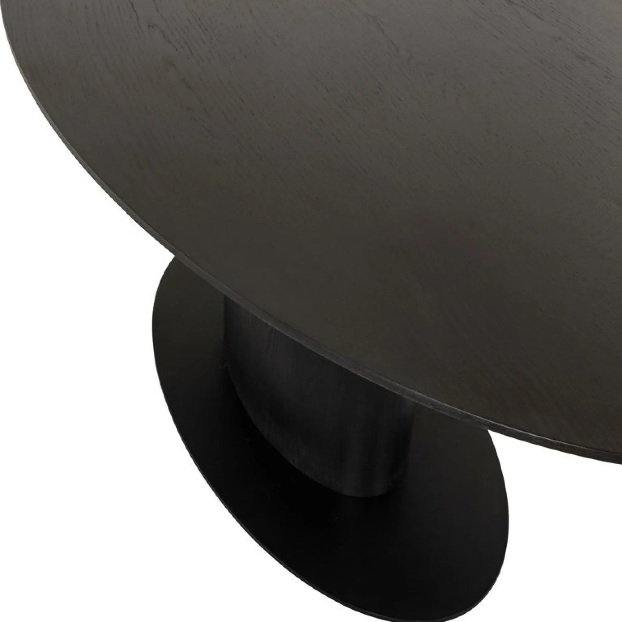 Gordon 8-Seater Oval Pedestal Dining Table - Dark Coffee