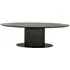 Gordon 8-Seater Oval Pedestal Dining Table - Dark Coffee