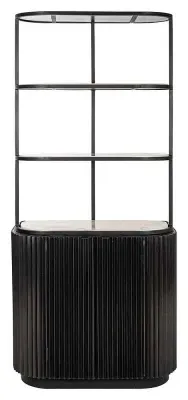 Hampton 2 Door Hall Cabinet - Beige, Travertine image