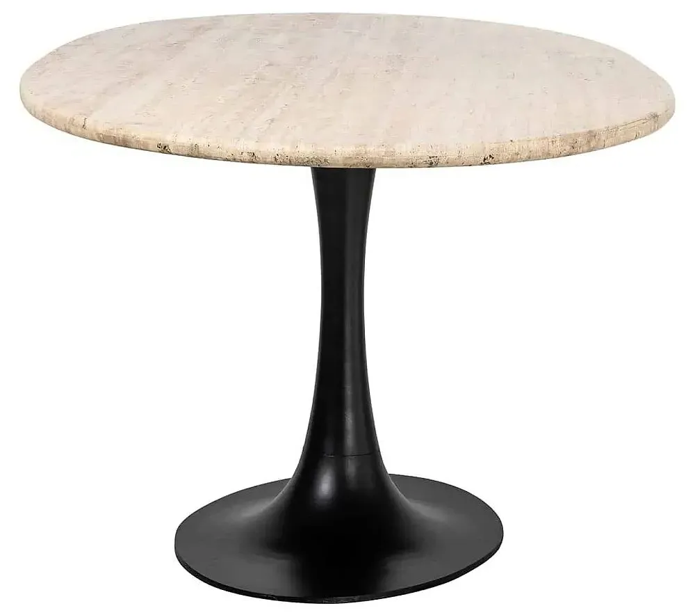 Hampton 8 Seater Oval Dining Table with Tulip Base - Beige