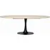 Hampton 8 Seater Oval Dining Table with Tulip Base - Beige