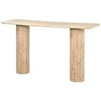 Hampton Console Table - Travertine Beige