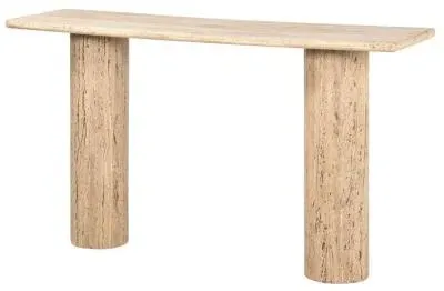 Hampton Console Table - Travertine Beige image