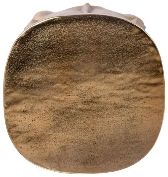 Hedron Face Shape Side Table - Gold