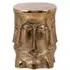 Hedron Face Shape Side Table - Gold