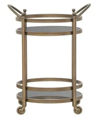 Hendricks Glass Trolley - Brushed Gold image