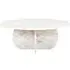 Holmes Round Coffee Table - White, Marble