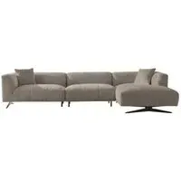 Hoxton L-Shaped Corner Sofa LHF - Beige, Fabric