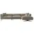 Hoxton L-Shaped Corner Sofa LHF - Beige, Fabric