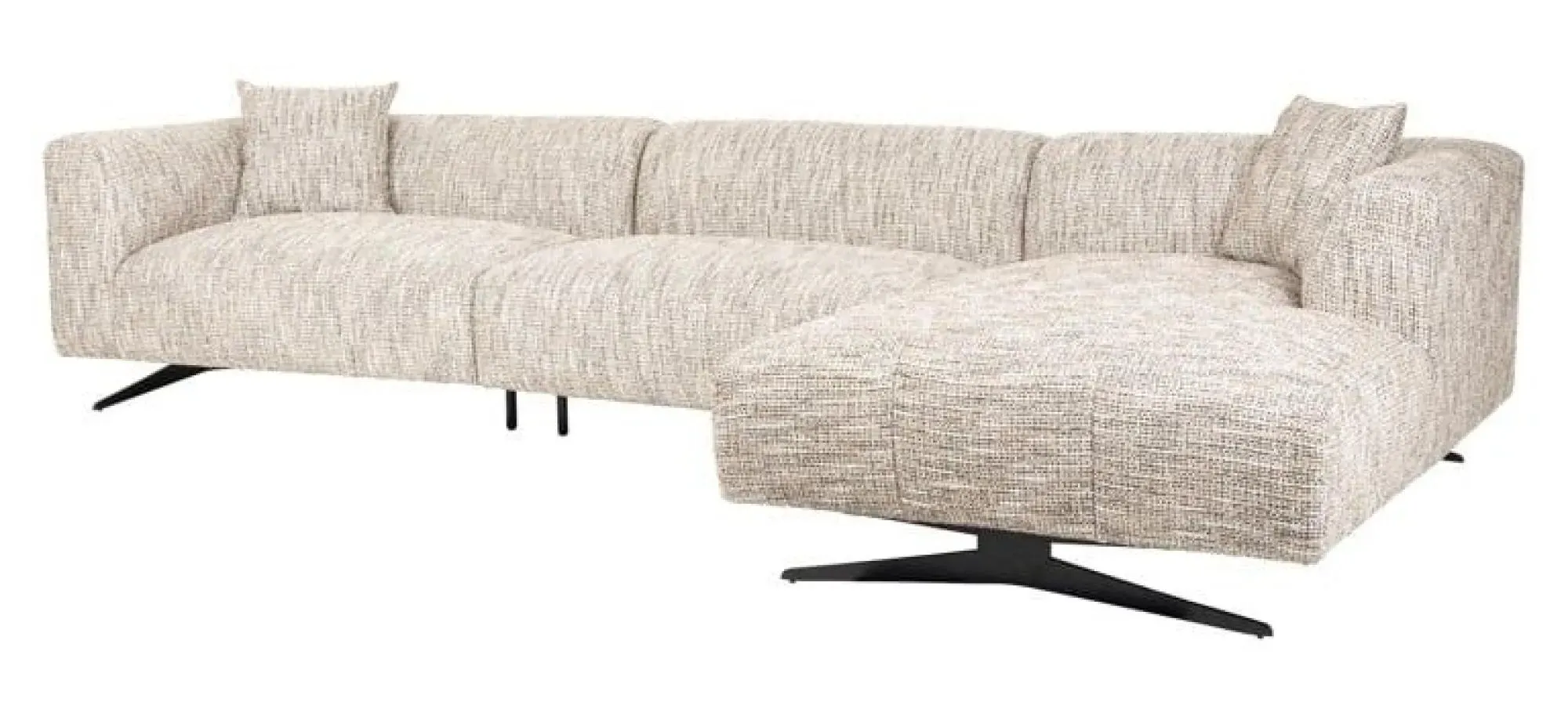 Hoxton L-Shaped Corner Sofa LHF - Natural, Fabric