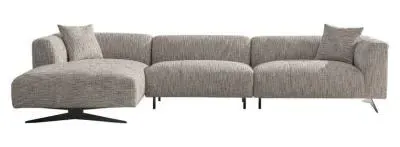 Hoxton L-Shaped Corner Sofa RHF - Natural, Fabric