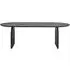 Hudson 8 Seater Oval Dining Table - Black, Mango Wood