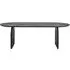 Hudson 8 Seater Oval Dining Table - Black, Mango Wood