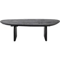 Hudson Curved Coffee Table - Black, Mango Wood