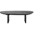 Hudson Curved Coffee Table - Black, Mango Wood