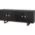 Hunter Extra Large Sideboard with Gold Trim - Black, Oak