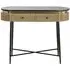 Ironville Curved Console Table with 2 Drawers - Gold, Brass