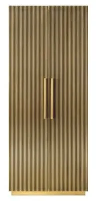 Ironville Hall Cupboard with 2 Doors - Gold, Brass