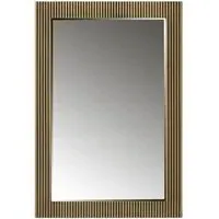 Ironville Rectangular Wall Mirror - Gold, Brass