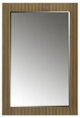 Ironville Rectangular Wall Mirror - Gold, Brass