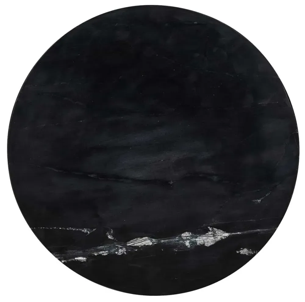 Ironville Round Side Table - Gold, Brass