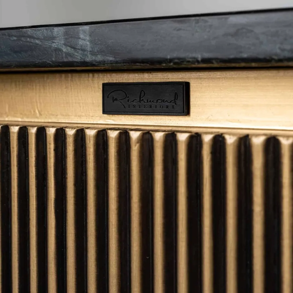 Ironville Square Coffee Table - Gold, Brass