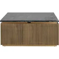 Ironville Square Coffee Table - Gold, Brass