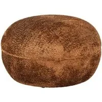 Jace Fabric Pouffe - Brown