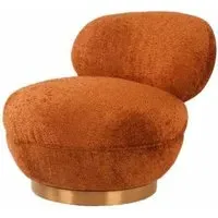 Jace Swivel Chair - Cinnamon, Fabric