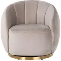 Jago Accent Chair - Khaki, Velvet