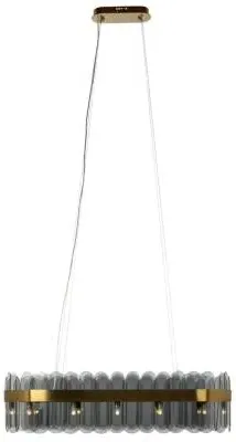 Julio Glass Chandelier - Brushed Gold image