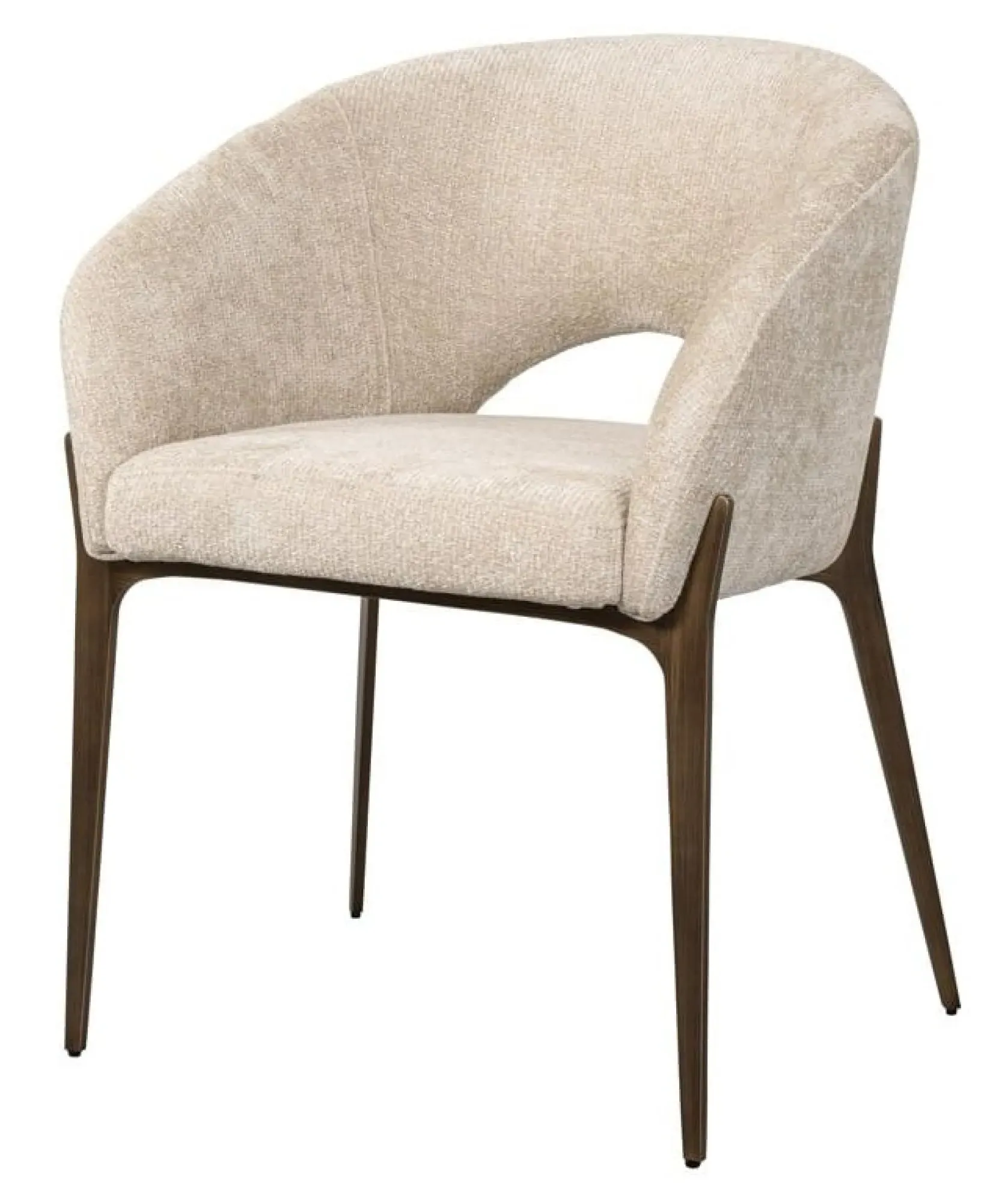 Kenzi Dining Chair - Cream, Fabric