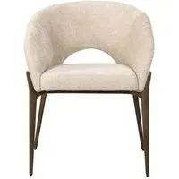 Kenzi Dining Chair - Cream, Fabric