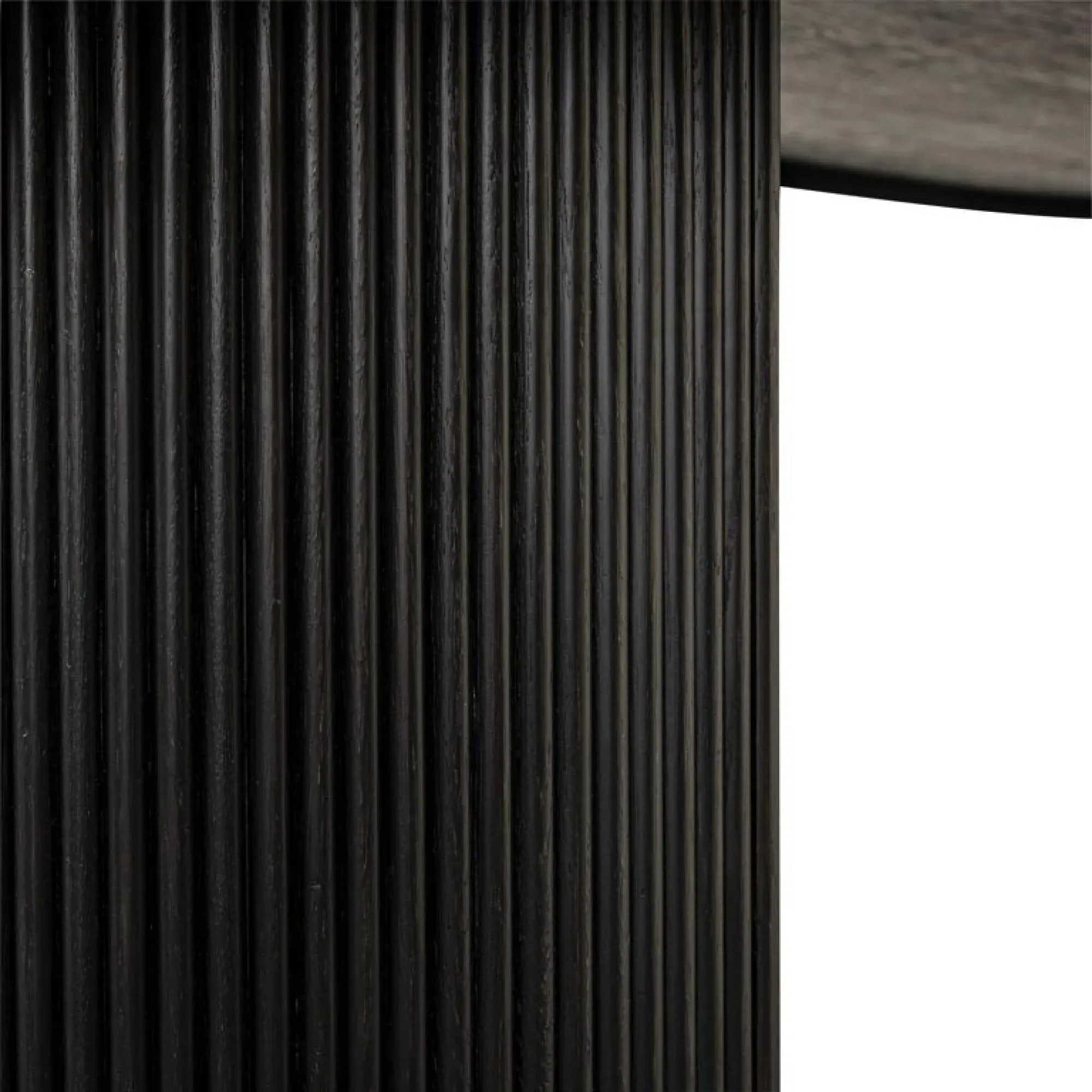 Kingston 10 Seater Oval Dining Table with Fluted Base - Dark Coffee