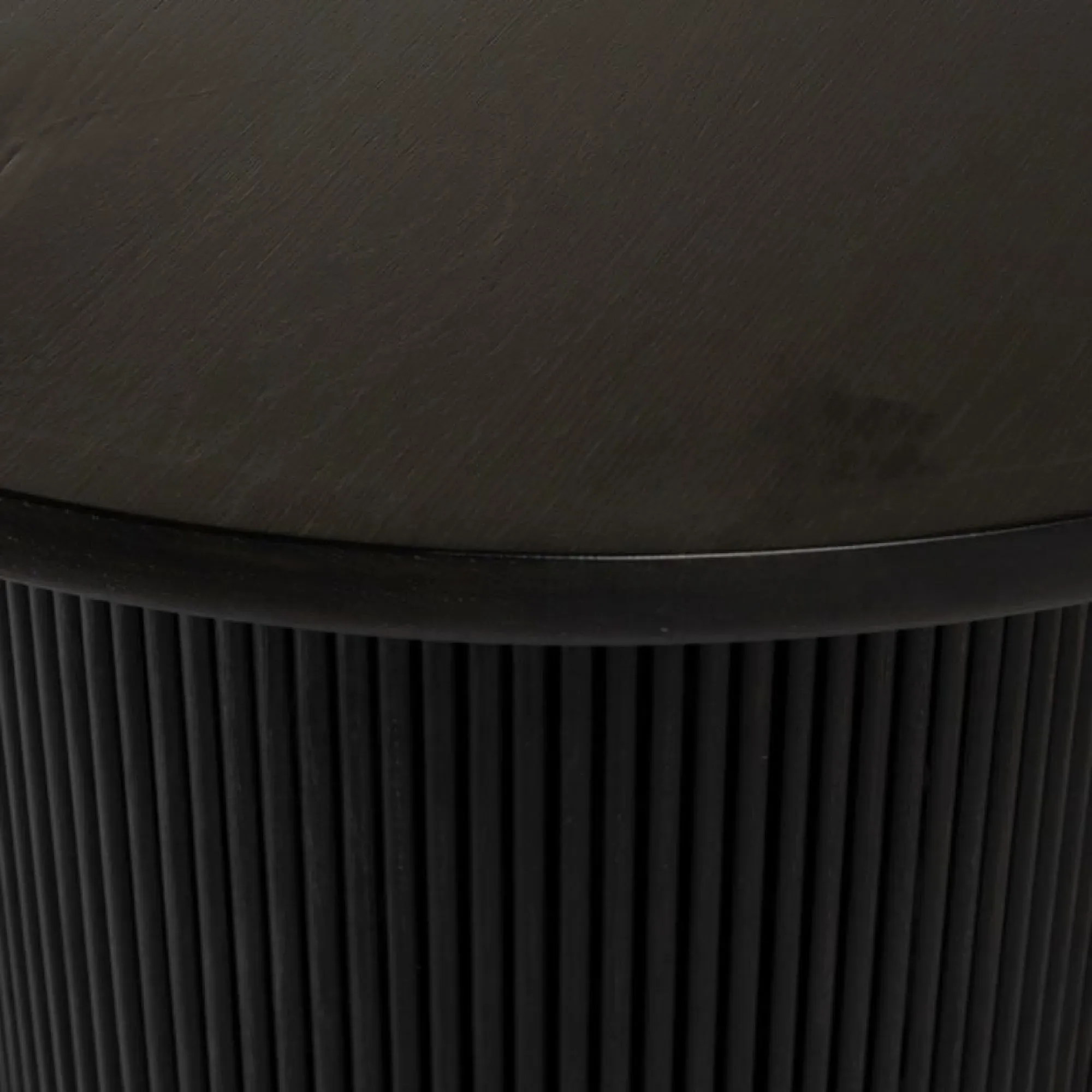 Kingston 10 Seater Oval Dining Table with Fluted Base - Dark Coffee