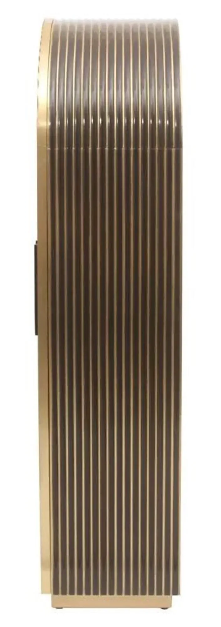 Les Arcs 2 Door Hall Cabinet - Brushed Gold