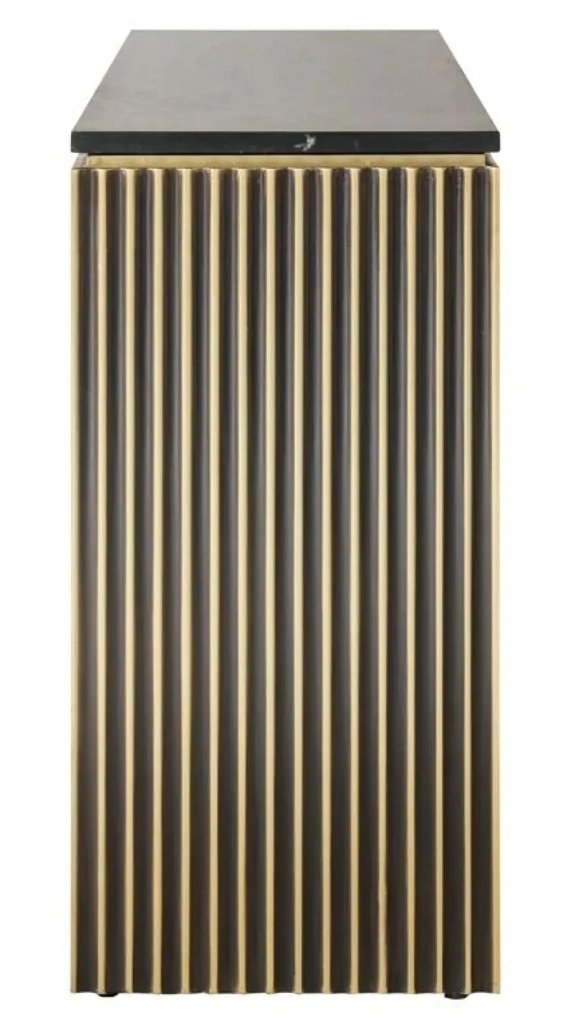 Les Arcs 3 Door Large Sideboard - Brushed Gold